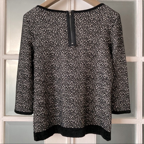 MED•ANTHROPOLOGIE•MOTH•B&W BEAUTIFULLY TEXTURED KNIT SWEATER• - Picture 6 of 8